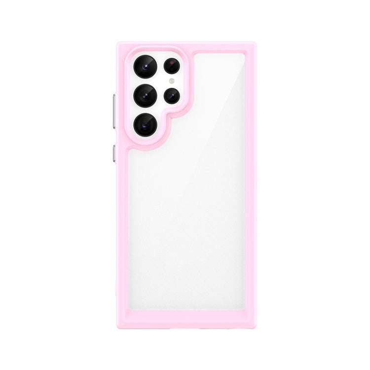 For Samsung Galaxy S22 Ultra 5G Colorful Series Acrylic + TPU Phone Case