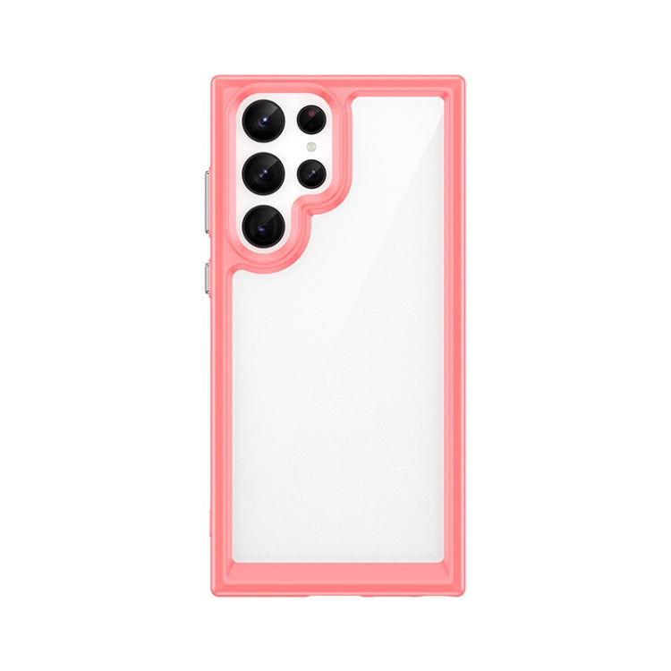 For Samsung Galaxy S22 Ultra 5G Colorful Series Acrylic + TPU Phone Case