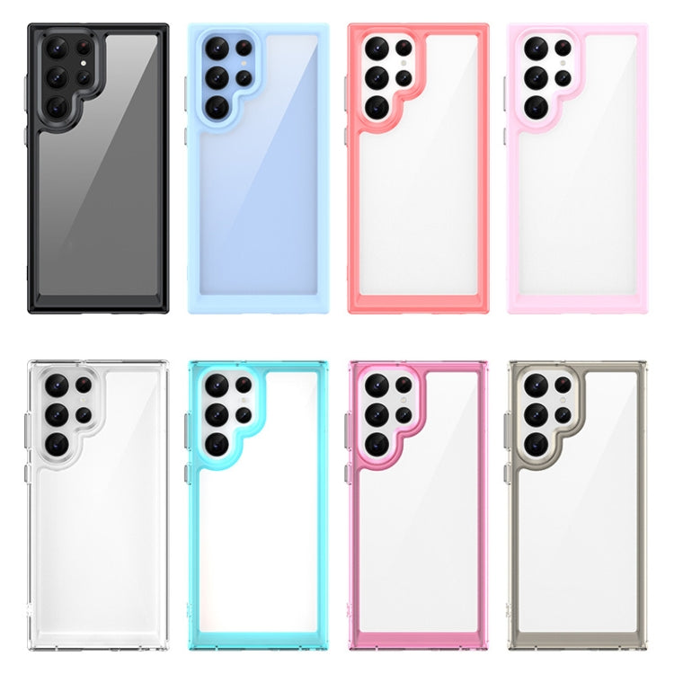 For Samsung Galaxy S22 Ultra 5G Colorful Series Acrylic + TPU Phone Case