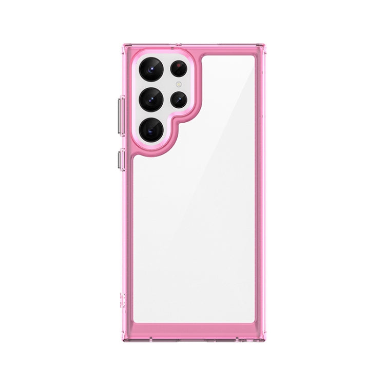 For Samsung Galaxy S22 Ultra 5G Colorful Series Acrylic + TPU Phone Case