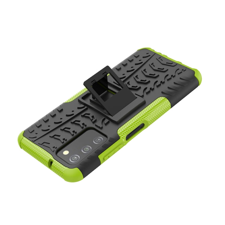 For Samsung Galaxy A03S 2022 165.8mm US Tire Texture TPU + PC Phone Case with Holder