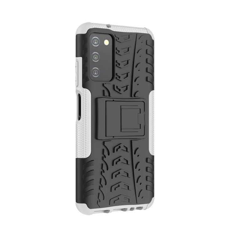 For Samsung Galaxy A03S 2022 165.8mm US Tire Texture TPU + PC Phone Case with Holder