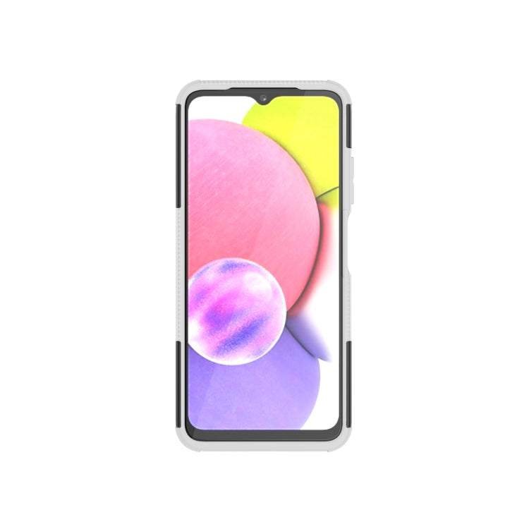 For Samsung Galaxy A03S 2022 165.8mm US Tire Texture TPU + PC Phone Case with Holder