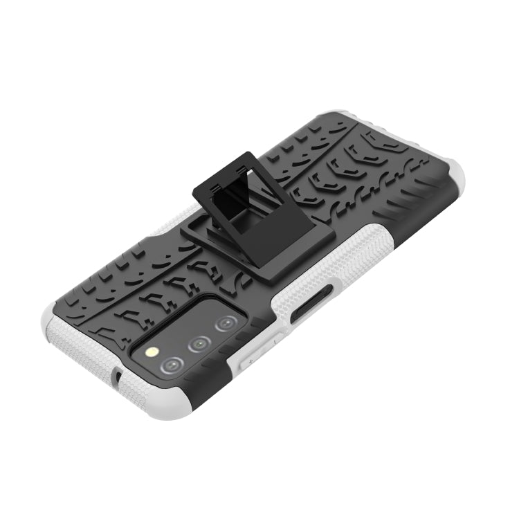 For Samsung Galaxy A03S 2022 165.8mm US Tire Texture TPU + PC Phone Case with Holder
