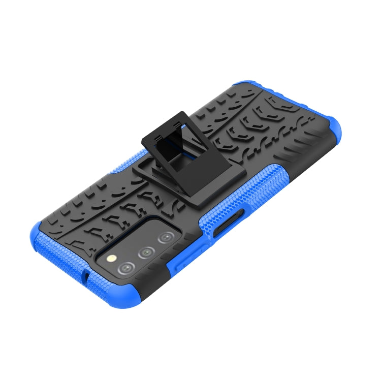 For Samsung Galaxy A03S 2022 165.8mm US Tire Texture TPU + PC Phone Case with Holder