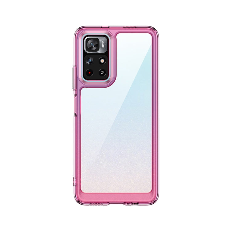 For Xiaomi Redmi Note 11 Colorful Series Acrylic + TPU Phone Case