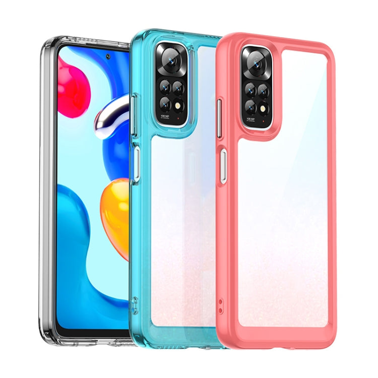 For Xiaomi Redmi Note 11S 4G Colorful Series Acrylic + TPU Phone Case