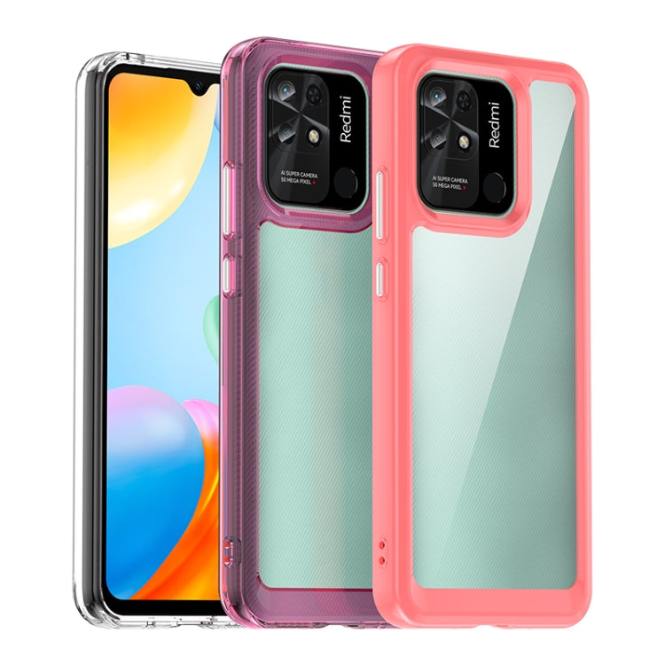 For Xiaomi Redmi 10 India Colorful Series Acrylic + TPU Phone Case