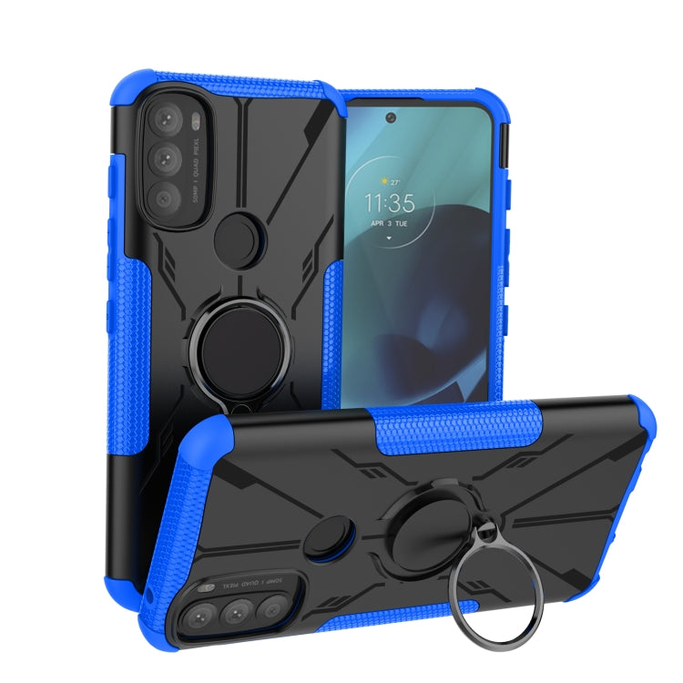 For Motorola Moto G71 5G Armor Bear Shockproof PC + TPU Phone Case