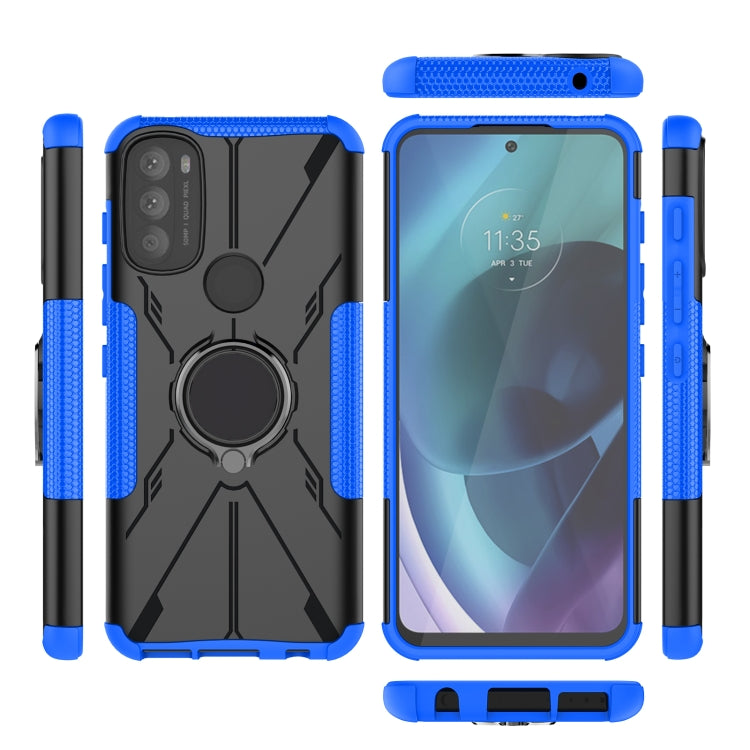 For Motorola Moto G71 5G Armor Bear Shockproof PC + TPU Phone Case