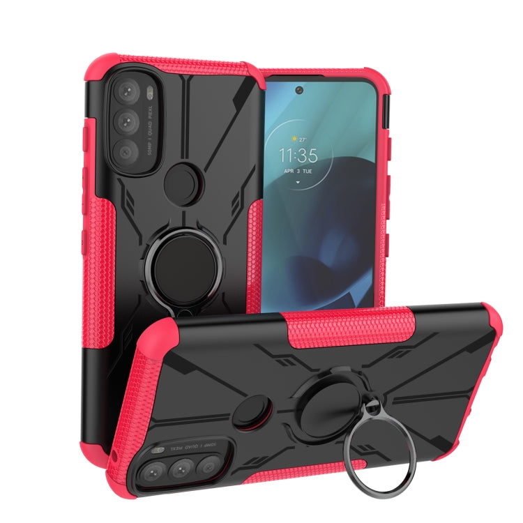 For Motorola Moto G71 5G Armor Bear Shockproof PC + TPU Phone Case