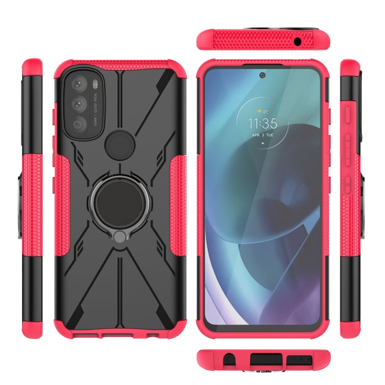 For Motorola Moto G71 5G Armor Bear Shockproof PC + TPU Phone Case