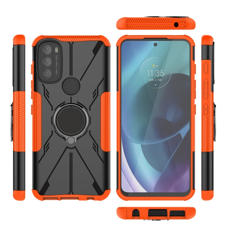 For Motorola Moto G71 5G Armor Bear Shockproof PC + TPU Phone Case
