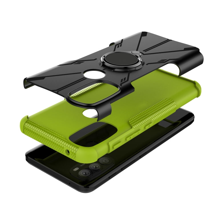 For Motorola Moto G71 5G Armor Bear Shockproof PC + TPU Phone Case