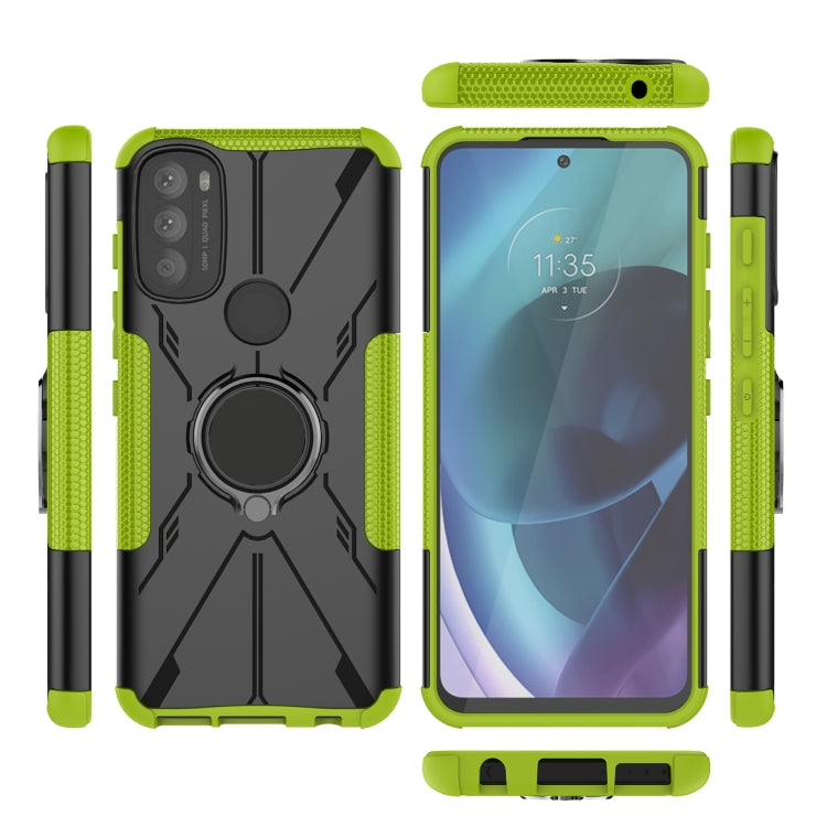 For Motorola Moto G71 5G Armor Bear Shockproof PC + TPU Phone Case