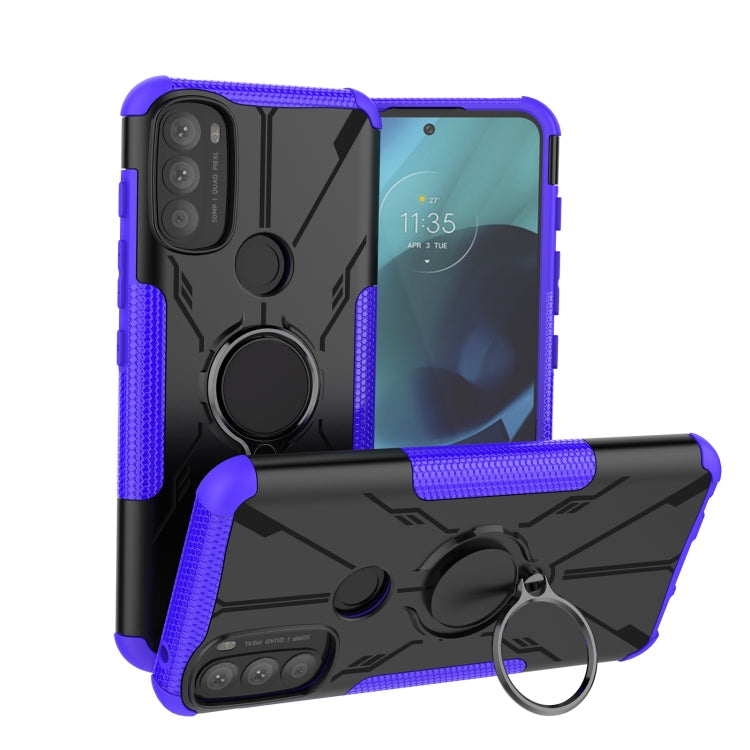For Motorola Moto G71 5G Armor Bear Shockproof PC + TPU Phone Case