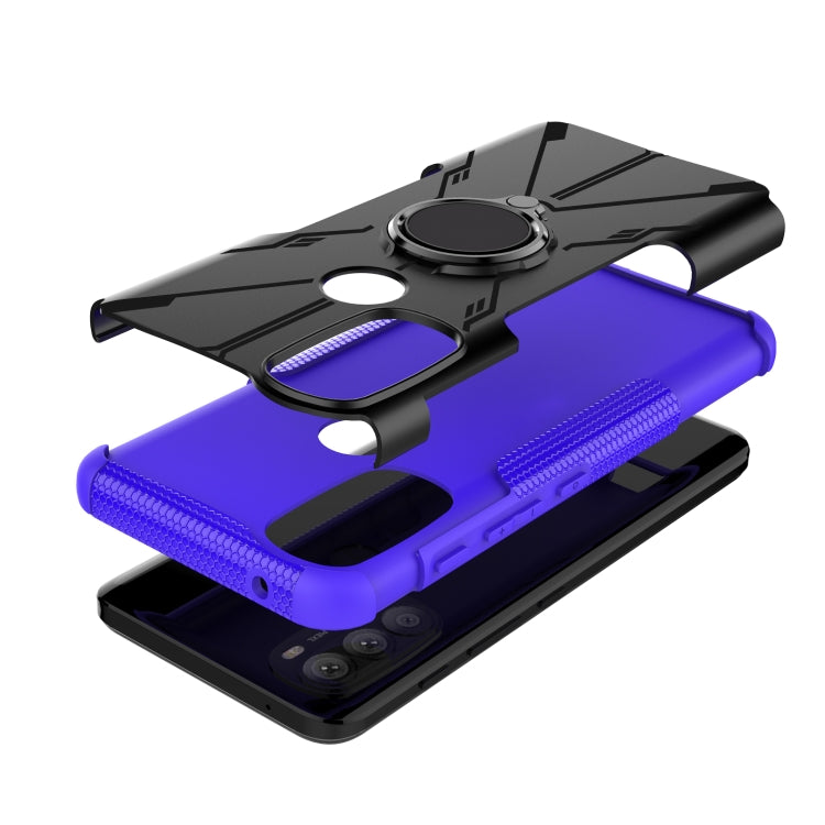 For Motorola Moto G71 5G Armor Bear Shockproof PC + TPU Phone Case