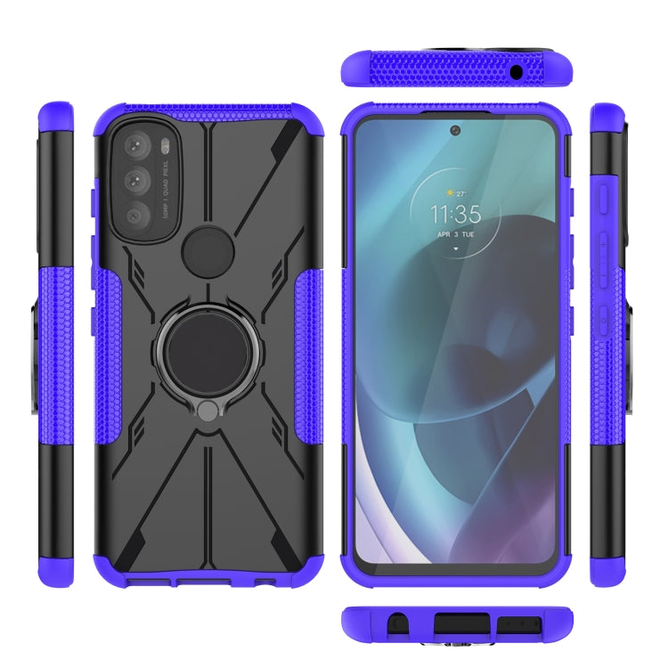 For Motorola Moto G71 5G Armor Bear Shockproof PC + TPU Phone Case