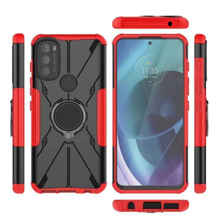 For Motorola Moto G71 5G Armor Bear Shockproof PC + TPU Phone Case