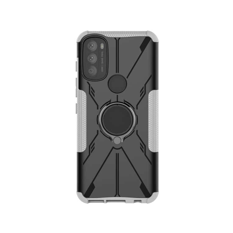 For Motorola Moto G71 5G Armor Bear Shockproof PC + TPU Phone Case