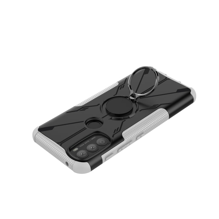 For Motorola Moto G71 5G Armor Bear Shockproof PC + TPU Phone Case