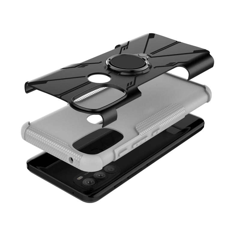 For Motorola Moto G71 5G Armor Bear Shockproof PC + TPU Phone Case