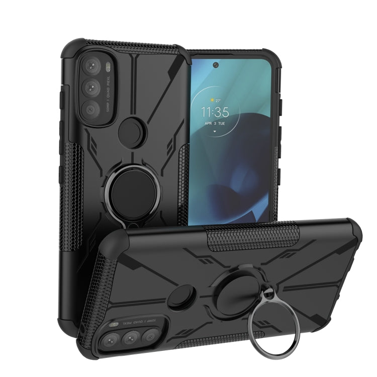 For Motorola Moto G71 5G Armor Bear Shockproof PC + TPU Phone Case