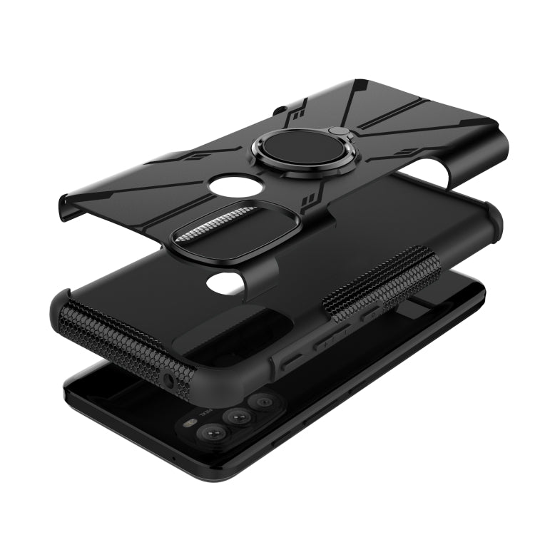 For Motorola Moto G71 5G Armor Bear Shockproof PC + TPU Phone Case