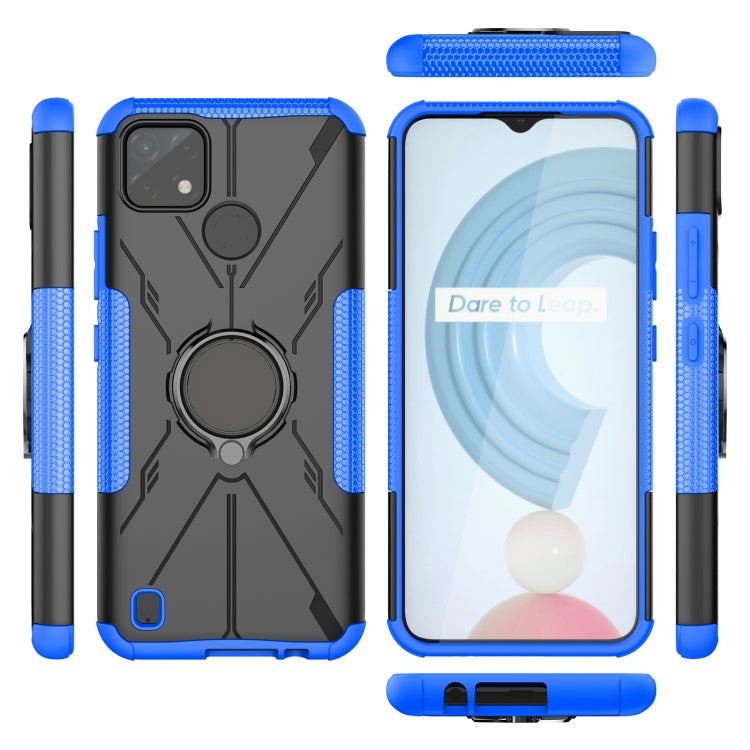 For OPPO Realme C21Y Armor Bear Shockproof PC + TPU Phone Case