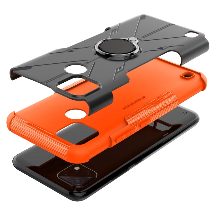 For OPPO Realme C21Y Armor Bear Shockproof PC + TPU Phone Case