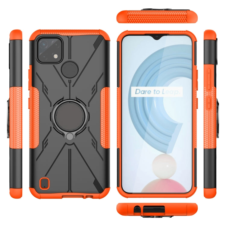 For OPPO Realme C21Y Armor Bear Shockproof PC + TPU Phone Case