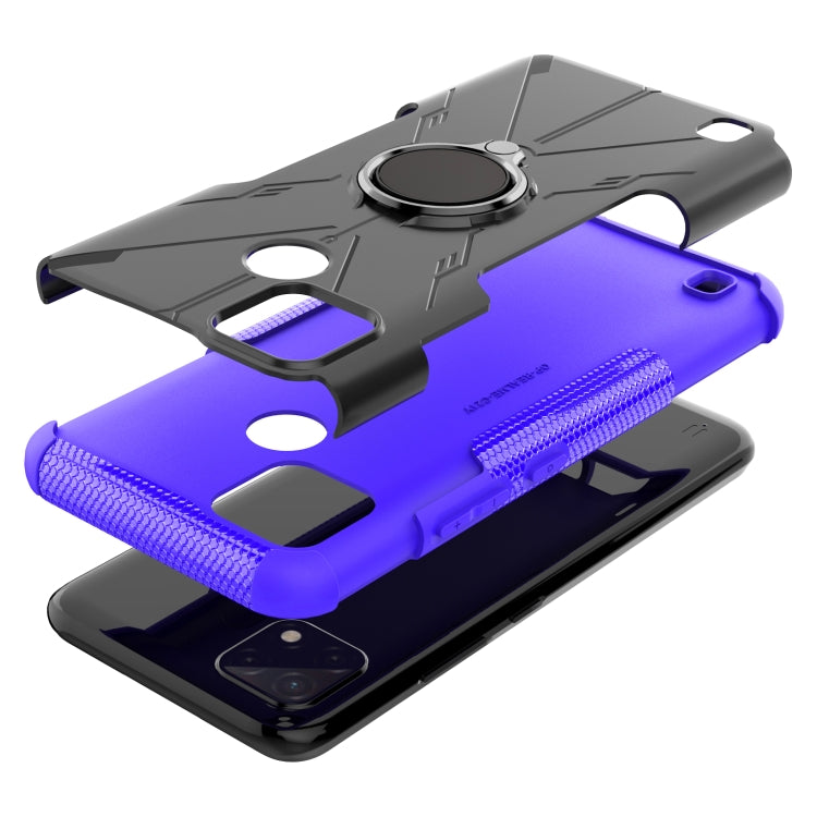 For OPPO Realme C21Y Armor Bear Shockproof PC + TPU Phone Case