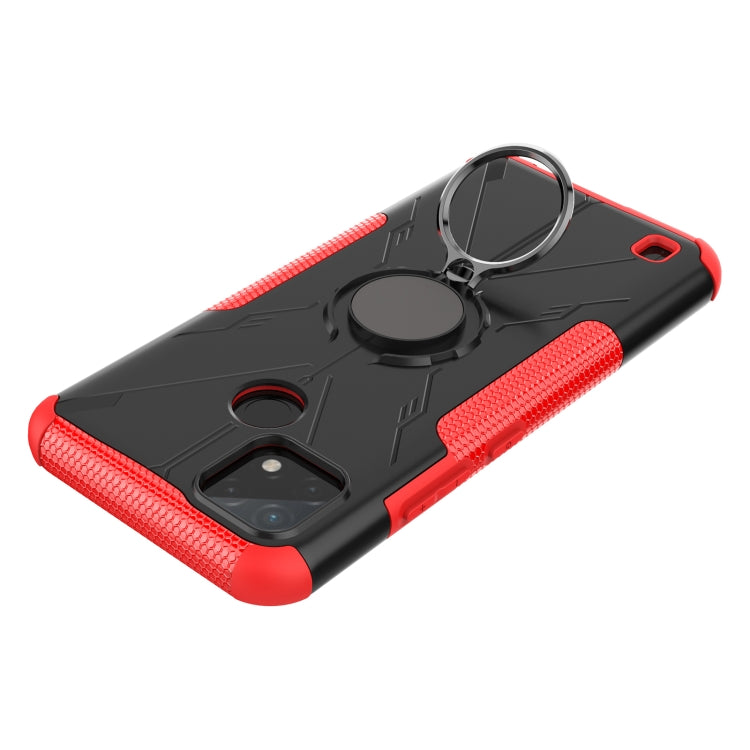 For OPPO Realme C21Y Armor Bear Shockproof PC + TPU Phone Case