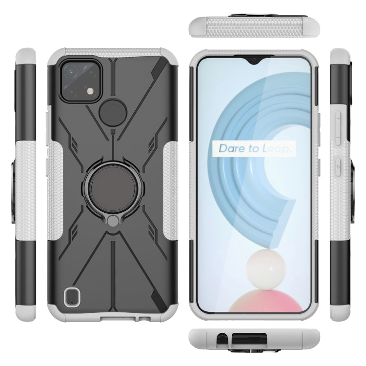 For OPPO Realme C21Y Armor Bear Shockproof PC + TPU Phone Case