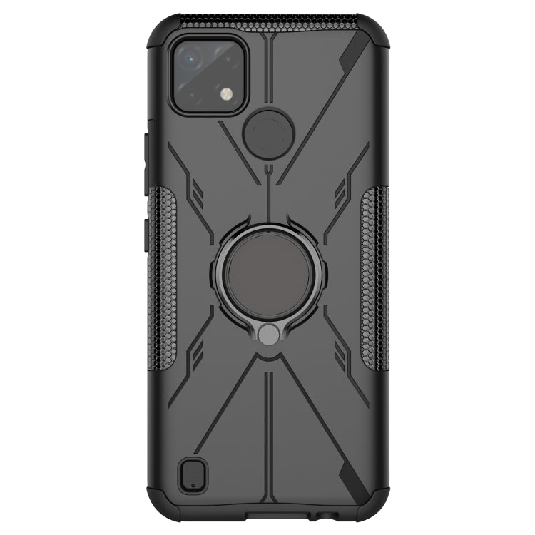 For OPPO Realme C21Y Armor Bear Shockproof PC + TPU Phone Case