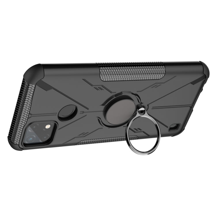 For OPPO Realme C21Y Armor Bear Shockproof PC + TPU Phone Case