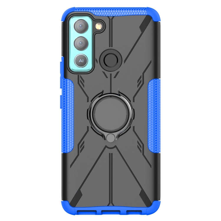 For Tecno Pop 5 LTE Armor Bear Shockproof PC + TPU Phone Case