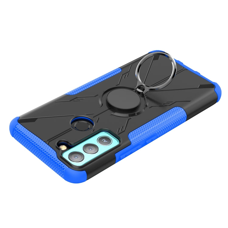 For Tecno Pop 5 LTE Armor Bear Shockproof PC + TPU Phone Case
