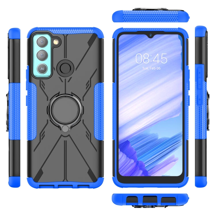 For Tecno Pop 5 LTE Armor Bear Shockproof PC + TPU Phone Case