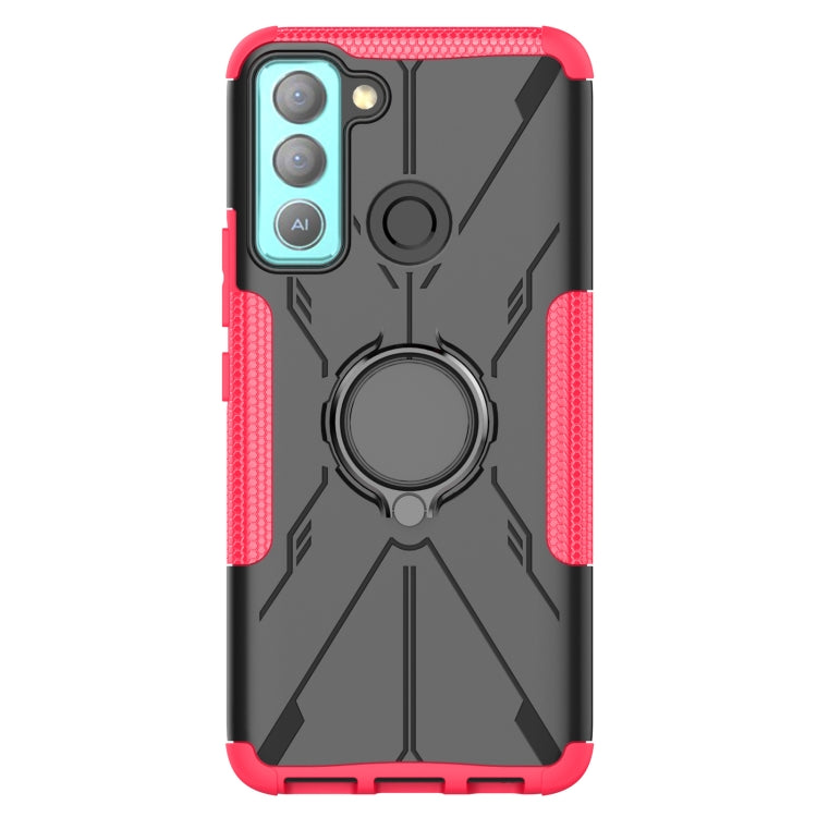 For Tecno Pop 5 LTE Armor Bear Shockproof PC + TPU Phone Case