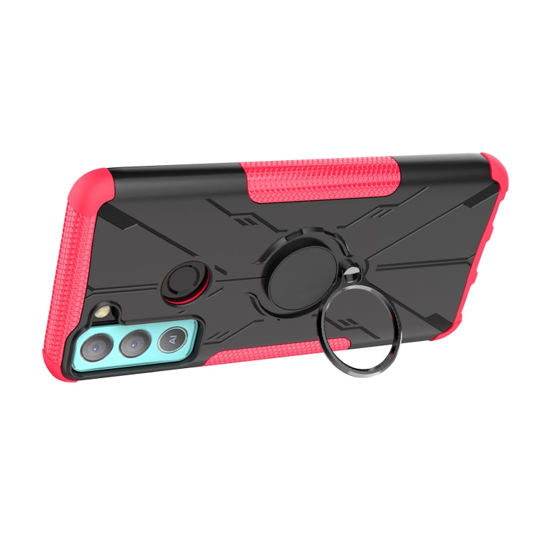 For Tecno Pop 5 LTE Armor Bear Shockproof PC + TPU Phone Case