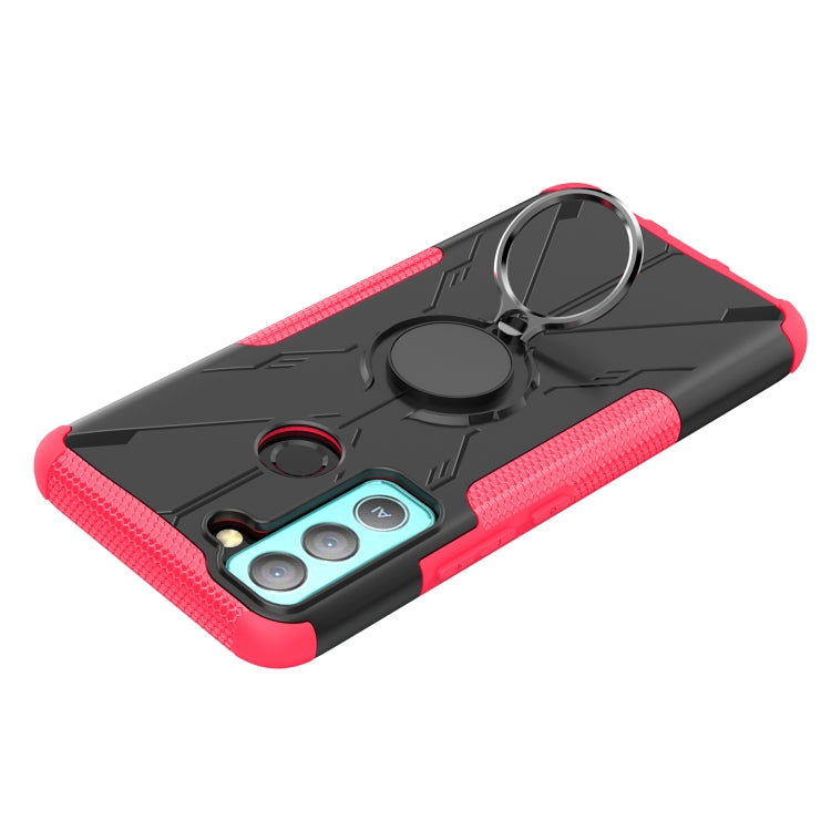 For Tecno Pop 5 LTE Armor Bear Shockproof PC + TPU Phone Case