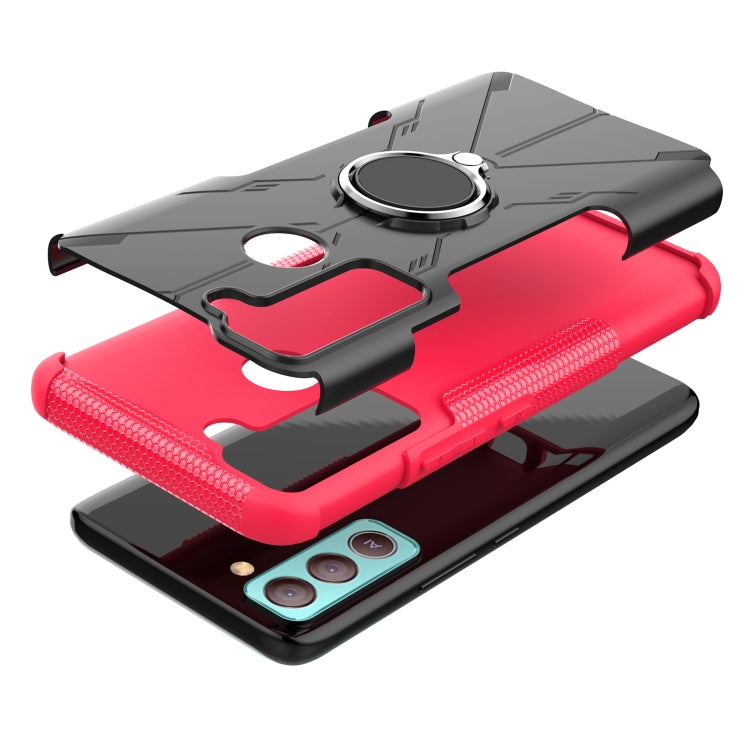 For Tecno Pop 5 LTE Armor Bear Shockproof PC + TPU Phone Case