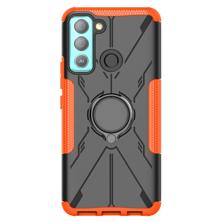 For Tecno Pop 5 LTE Armor Bear Shockproof PC + TPU Phone Case