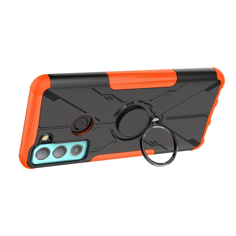 For Tecno Pop 5 LTE Armor Bear Shockproof PC + TPU Phone Case