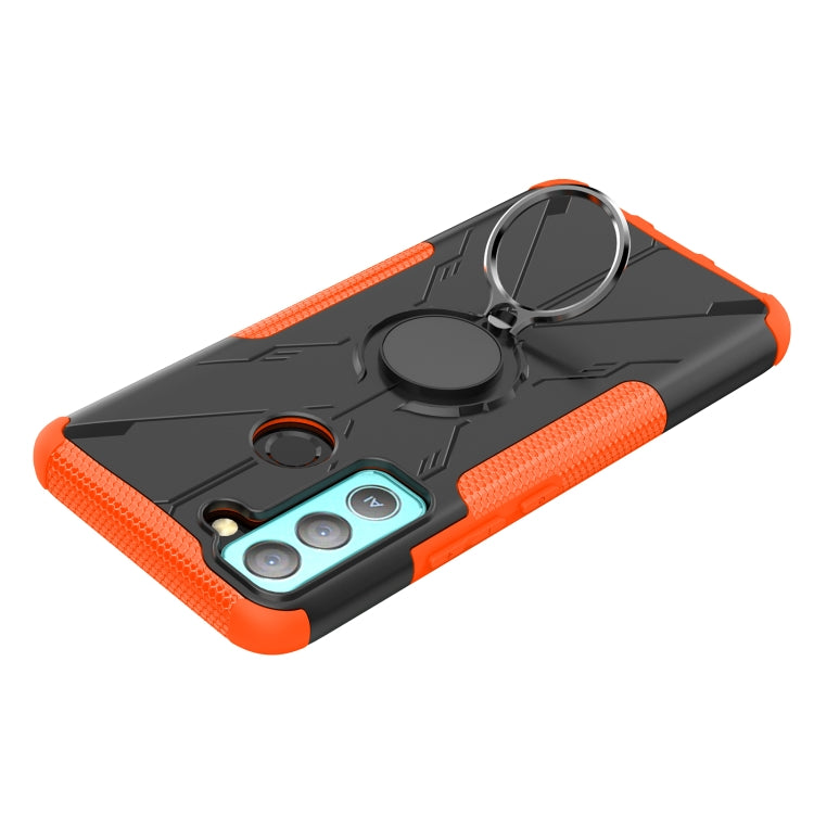 For Tecno Pop 5 LTE Armor Bear Shockproof PC + TPU Phone Case
