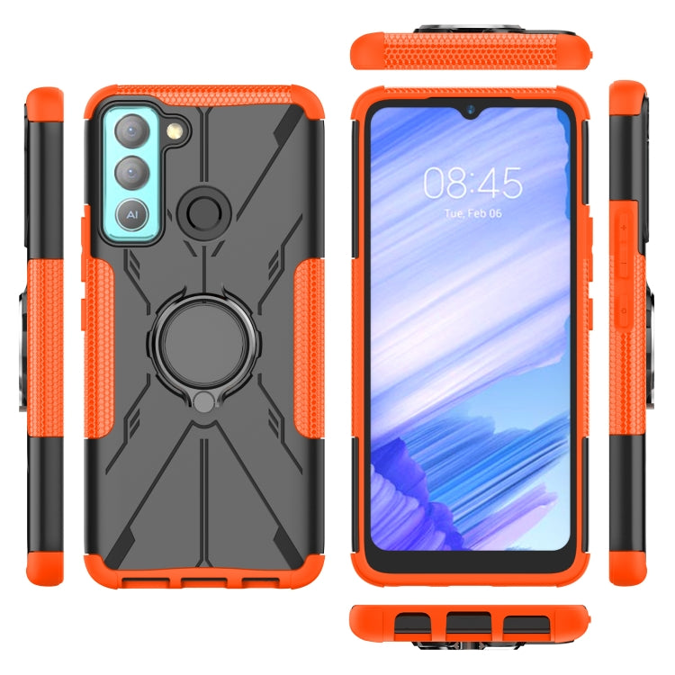 For Tecno Pop 5 LTE Armor Bear Shockproof PC + TPU Phone Case
