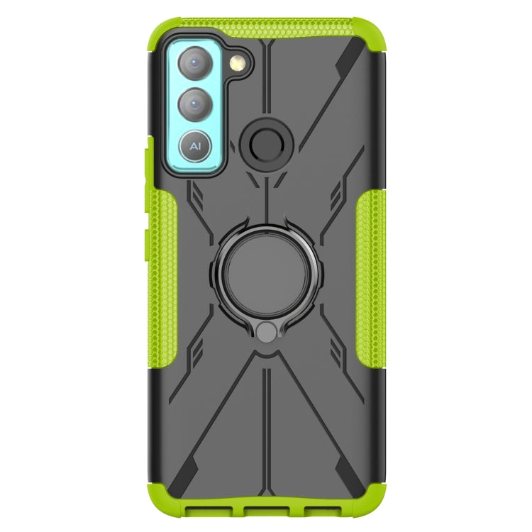 For Tecno Pop 5 LTE Armor Bear Shockproof PC + TPU Phone Case