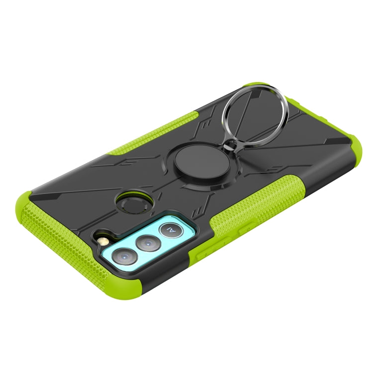 For Tecno Pop 5 LTE Armor Bear Shockproof PC + TPU Phone Case