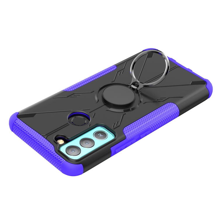 For Tecno Pop 5 LTE Armor Bear Shockproof PC + TPU Phone Case